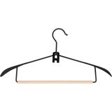 QUVIO Kledinghanger organizer - Kledinghangers - Kledingopbergers - Kledinghouders - Fluweel - Set van 10 - Zwart