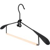 QUVIO Kledinghanger organizer - Kledinghangers - Kledingopbergers - Kledinghouders - Fluweel - Set van 10 - Zwart