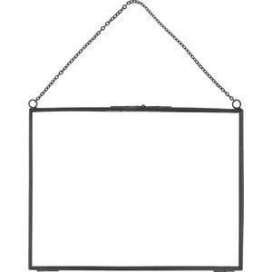 QUVIO - Fotolijst Hangend - Antraciet - Staal - Voor Foto 20 x 15 cm
