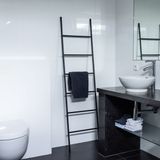 QUVIO Decoratie ladder - Zwart - Metaal