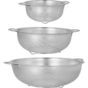 Krumble Vergiet - Set van 3 - RVS - Zilver