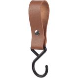 QUVIO - Ophanghaak - Bruin - PU Leer - Zwarte Haak