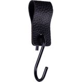 QUVIO - S Haak - Zwart - Metaal en PU Leer