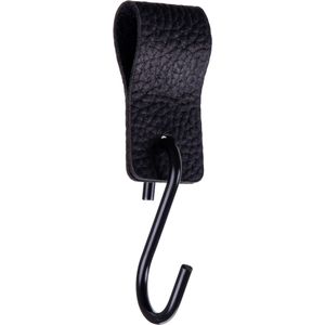 QUVIO - S Haak - Zwart - Metaal en PU Leer