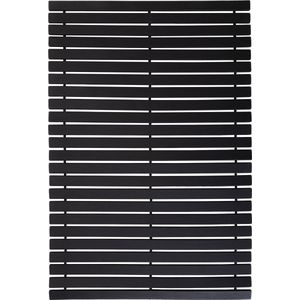 QUVIO Badmat / Douchemat – 60x40cm – Hout – Zwart