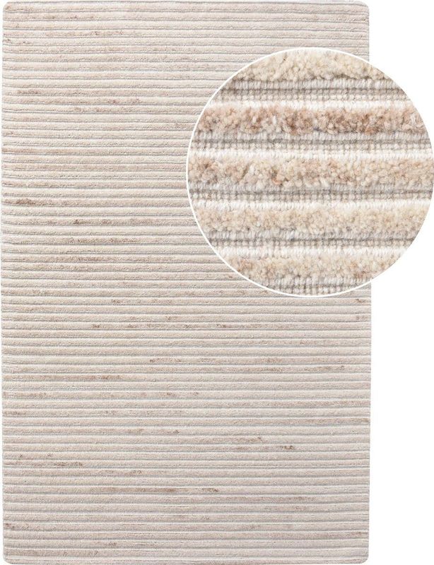 QUVIO Vloerkleed - Ivoor - Wol - 200x300 cm