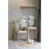 QUVIO Wandspiegel – Spiegel organische vorm – Japandi – 40x60 cm