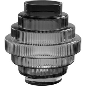 QUVIO Vaas – Glas – Grijs – Maat S