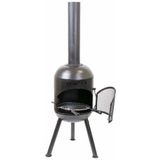 BonFeu BonSolo Tuinhaard - Zwart - Staal - Houtkachel met Grill - Buitenkoken