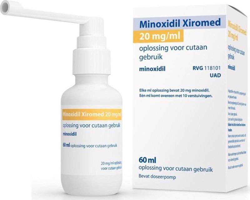 Haargroeimiddel - Minoxidil Xiromed - 20 mg/ml - Oplossing voor Huidgebruik