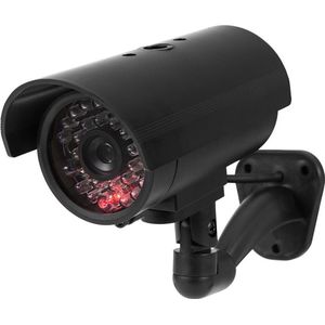 SEC 24 DMC440 Professionele bewakingscamera, Dummy, met knipperende led, compact en realistisch, veilig voor thuis, eenvoudig te monteren, veiligheidscamera voor binnen en buiten