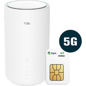 TCL 5G Router - Comgate IoT 500GB Prepaid Data SIM - 12 Maanden