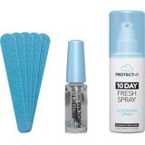 Protectair - Kalknagel Startset - 4 ml Kalknagelkwastje - 100 ml Schoenspray