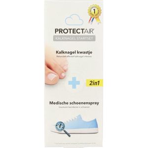 Protectair - Kalknagel Startset - 4 ml Kalknagelkwastje - 100 ml Schoenspray
