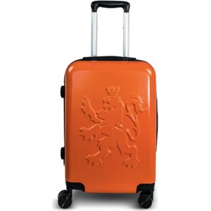 O.leo Hard Shell Carry-On Koffer | Oranje Reistrolley 54 x 34 x 20cm | Rolkoffer voor Handbagage | Lichtgewicht & TSA Beveiligd | Kleine/Middelgrote Handbagage | 35L | 2,5 kg