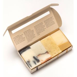 Botma & Van Bennekom - Zeeppakket - Licht & Fris - Lichaams-, Haar- en Scrubzeep - 4 x 50 gram