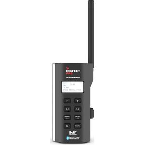 PerfectPro Soloworker - Bouwplaats Radio - Dab+ & FM - Bluetooth - Lithiumaccu - Oplaadbaar - Zwart