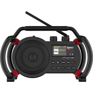 PerfectPro - NETBOX - Bouwplaatsradio - Zwart - IP64 - Inclusief Oplader