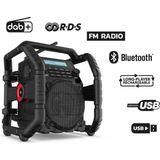 PerfectPro UBOX500R Bouwplaats Radio - DAB+ & FM - Bluetooth - AUX - USB - Oplaadbaar - UB500R2