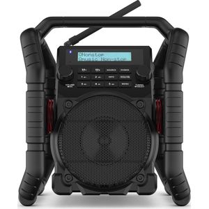 PerfectPro UBOX500R Bouwplaats Radio - DAB+ & FM - Bluetooth - AUX - USB - Oplaadbaar - UB500R2