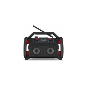 PerfectPro - ROCKPRO - Radio - Zwart, Rood - DAB+, FM, Bluetooth