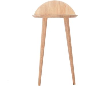 Massief Houten Bijzettafel, Maat: L40cm, B27.5cm, H69.5cm