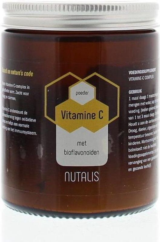 nutalis Vitamine c poeder met bioflavonoïden 90g