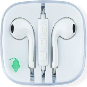 Greenmouse oortjes, 3,5 mm jack, wit