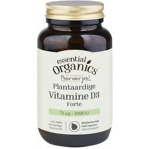Essential Organics Plantaardige Vitamine D3 Forte (60 capsules)