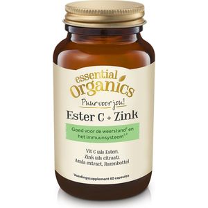 Essential Organics - Ester C + Zink - 60 Capsules
