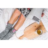 SOXS - SOX3133 - Wollen Sokken - Grijs - Kuithoogte