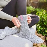 SOXS - SOX3133 - Wollen Sokken - Grijs - Kuithoogte