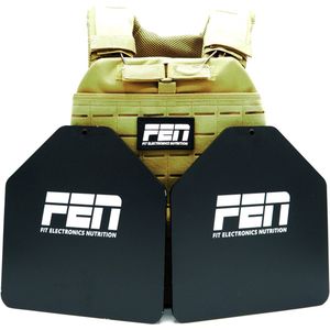 FEN Gewichtsplaten – Geschikt voor Gewichtvest & FEN Platecarrier – 2 x 2,5KG (5,75LBS) – Krachttraining & Fitness