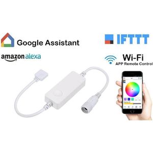 Smart RGB WiFi LEDstrip controller-Bediening via app, Google Home en Amazon Alexa
