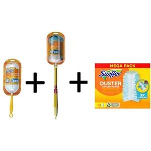Swiffer Duster + Swiffer XXL Duster DELUXE kit met 18 Swiffer Duster navulling