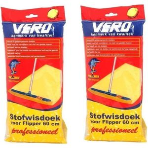 Vero stofwisdoek 60x25 cm  Duopack - Geel