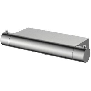 Regn Thermostatische Douchemengkraan met Geïntegreerd Planchet – Modern Design - geborsteld nikkel