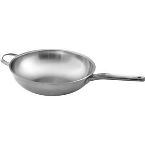 Wok - 32 cm - RVS - Cookai