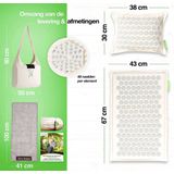 BACKLAxx - Acupressure Mat en Kussen Set - Acupressuur Mat voor Massage - Spijkermat