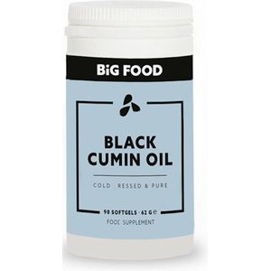 Big Food -  Zwarte Komijn Olie - 90 softgels (500mg) - Het Gezondheidsgeheim Uit Egypte