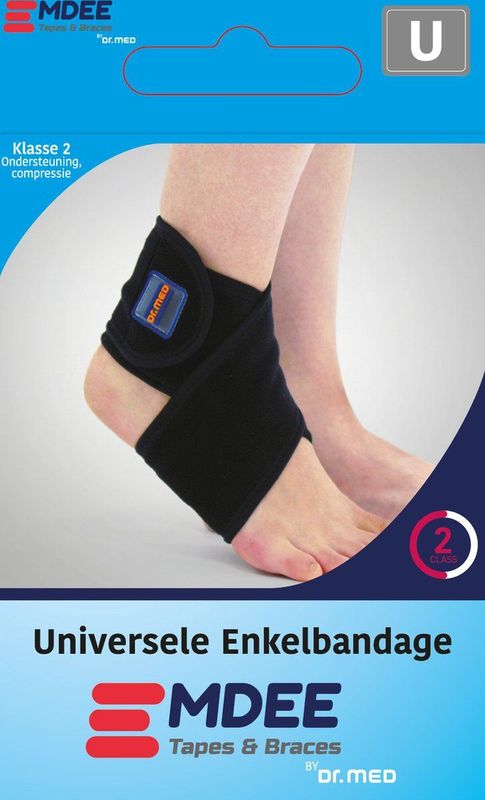 Emdee - Enkelbandage - Universeel - Blauw