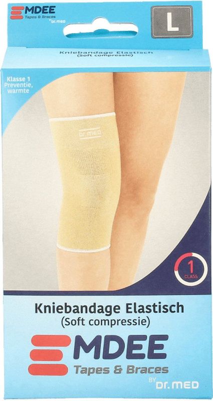Emdee Kniebandage Elastisch Soft Compressie L
