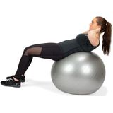 Yoga bal - VirtuFit Anti-Burst Fitnessbal Pro - Pilates bal - met voetpomp - Grijs - 45 cm