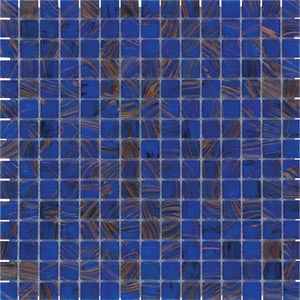 The Mosaic Factory Amsterdam vierkante glasmozaïek tegels 32x32 medium blauw