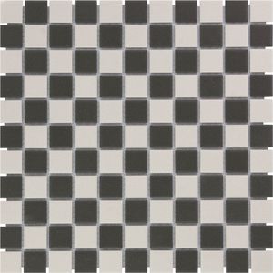 The Mosaic Factory London - Mozaïektegel - Chessboard Mat - Porselein - 30x30cm