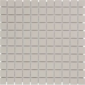The Mosaic Factory London Vierkant - Tegel - Mozaïektegel - 30x30x0.25cm - Grijs - Mat - 0.90m²/10 Stuks