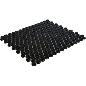 The Mosaic Factory Venice mozaïektegel - 31.5x29.4cm - wandtegel - Rond - Porselein Black Glans VKN915