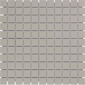 The Mosaic Factory London mozaïektegel - 30x30cm - wand en vloertegel - Vierkant - Porselein Grey Mat LO2329