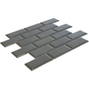 The Mosaic Factory Paris Metro - Wandtegels - Mozaïektegel - 29.1x29.6x0.65cm - Groen - Glans - 0.86m²/10 Stuks