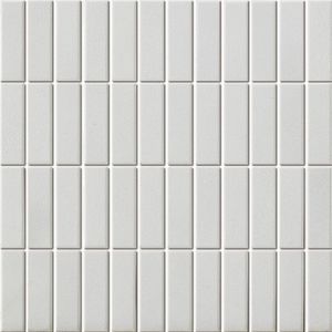 The Mosaic Factory London mozaïektegel - 30x30cm - wand en vloertegel - Rechthoek - Porselein Super White Mat LO7310S
